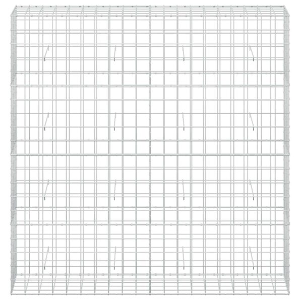 vidaXL Gabión s drôtom 5 mm a sieťou 10x10 cm 200x50x200 cm – Obrázok 3