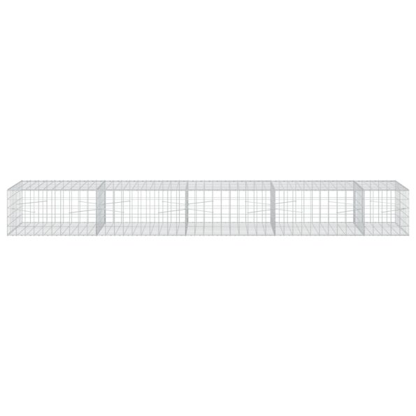 vidaXL Gabión s drôtom 5 mm a sieťou 10x10 cm 450x100x50 cm – Obrázok 3