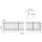 vidaXL Gabión s drôtom 5 mm a sieťou 10x10 cm 450x100x50 cm – Obrázok 6