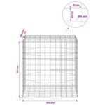 vidaXL Gabión s drôtom 5 mm a sieťou 10x10 cm 100x100x100 cm – Obrázok 6