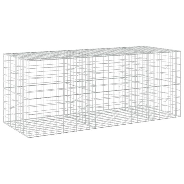 vidaXL Gabión s drôtom 5 mm a sieťou 10x10 cm 250x100x100 cm – Obrázok 2