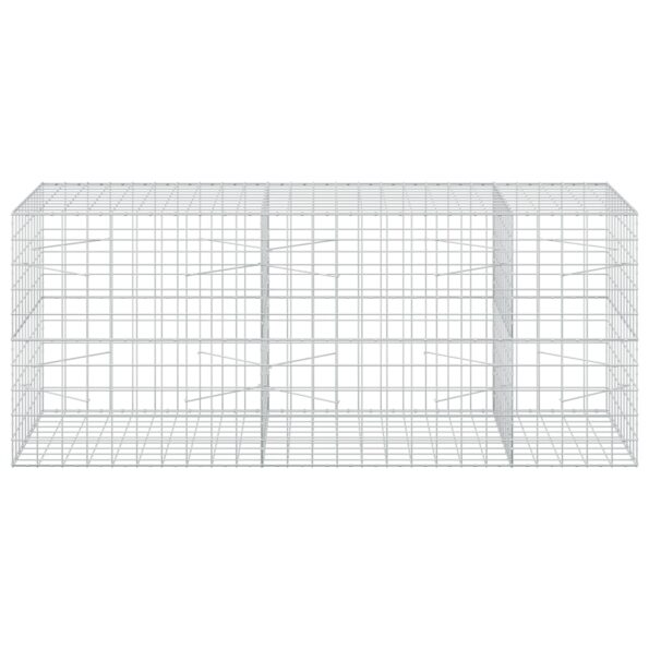 vidaXL Gabión s drôtom 5 mm a sieťou 10x10 cm 250x100x100 cm – Obrázok 3