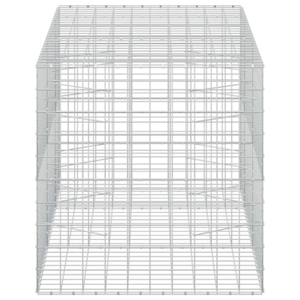 vidaXL Gabión s drôtom 5 mm a sieťou 10x10 cm 250x100x100 cm – Obrázok 4