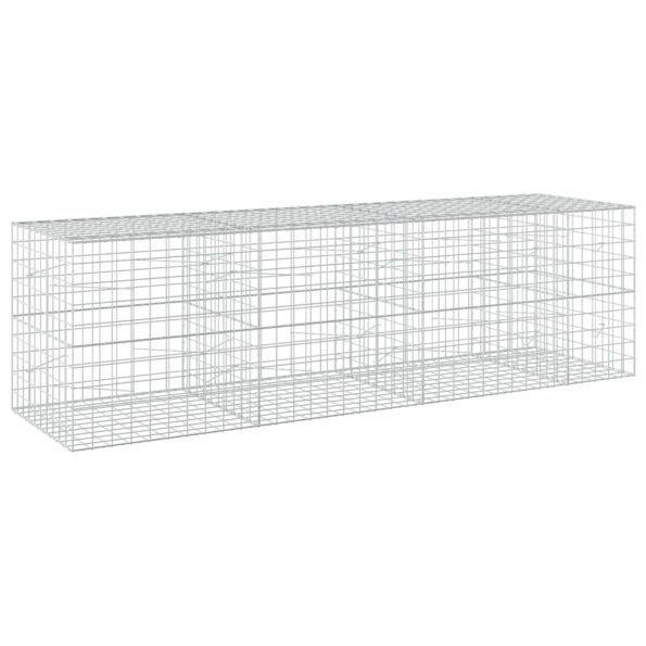 vidaXL Gabión s drôtom 5 mm a sieťou 10x10 cm 350x100x100 cm – Obrázok 2
