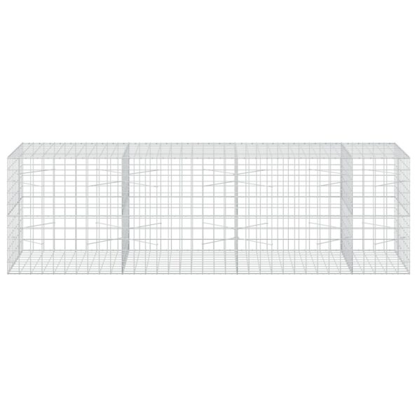 vidaXL Gabión s drôtom 5 mm a sieťou 10x10 cm 350x100x100 cm – Obrázok 3