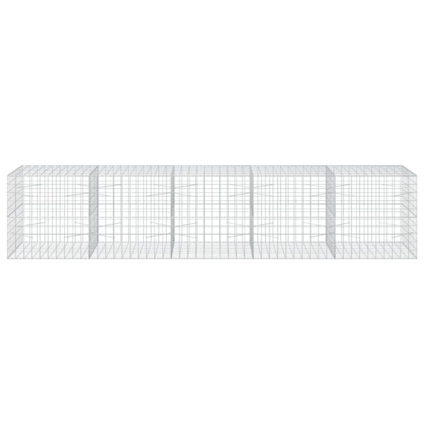vidaXL Gabión s drôtom 5 mm a sieťou 10x10 cm 500x100x100 cm – Obrázok 3