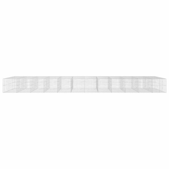 vidaXL Gabión s drôtom 5 mm a sieťou 10x10 cm 1200x100x100 cm – Obrázok 3