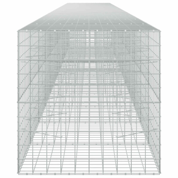 vidaXL Gabión s drôtom 5 mm a sieťou 10x10 cm 1200x100x100 cm – Obrázok 4