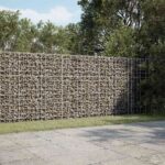 vidaXL Gabión s drôtom 5 mm a sieťou 10x10 cm 200x100x150 cm