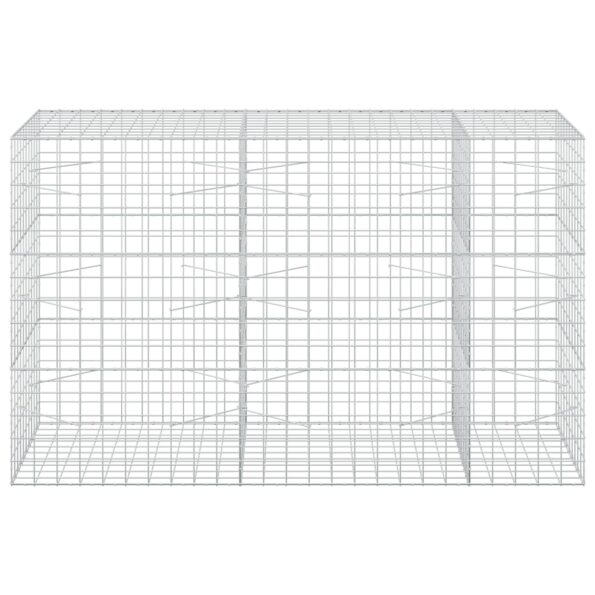 vidaXL Gabión s drôtom 5 mm a sieťou 10x10 cm 250x100x150 cm – Obrázok 3