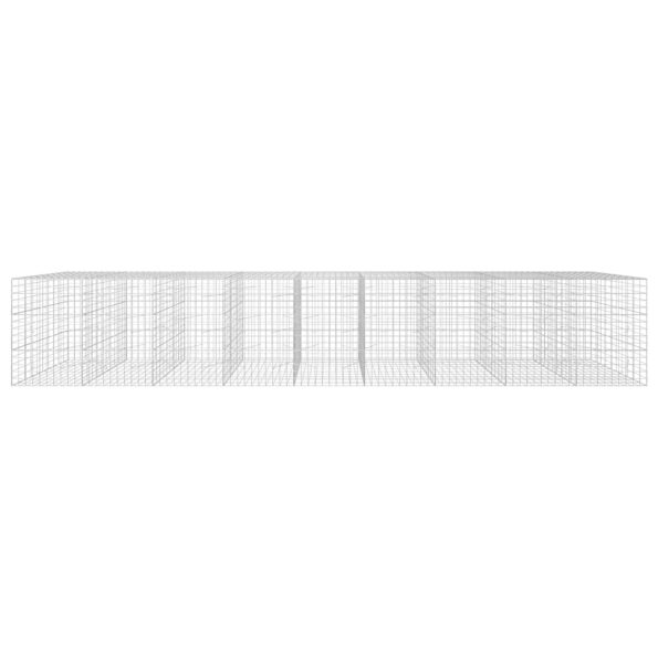 vidaXL Gabión s drôtom 5 mm a sieťou 10x10 cm 900x100x150 cm – Obrázok 3