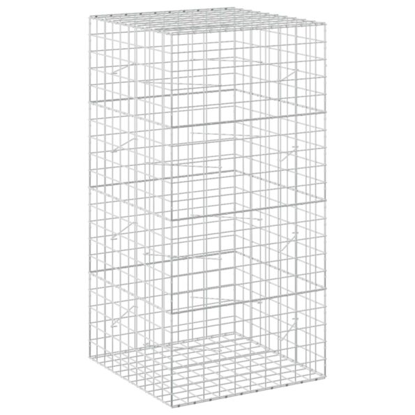 vidaXL Gabión s drôtom 5 mm a sieťou 10x10 cm 100x100x200 cm – Obrázok 2