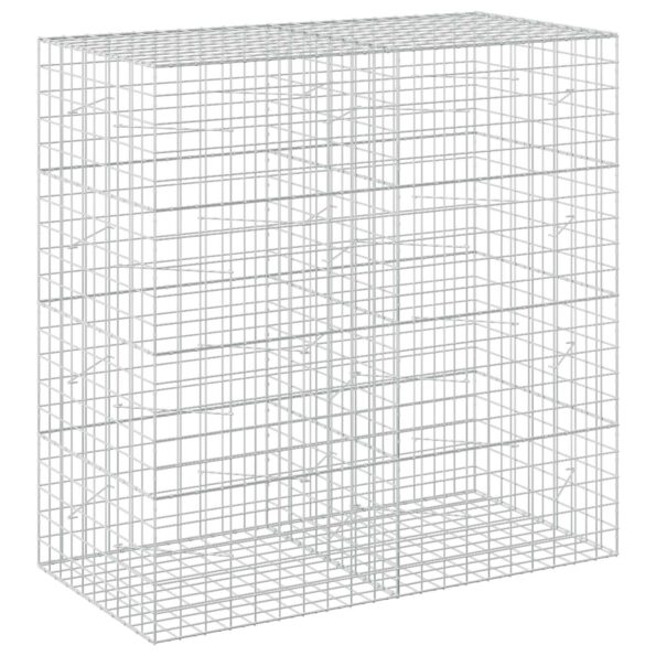 vidaXL Gabión s drôtom 5 mm a sieťou 10x10 cm 200x100x200 cm – Obrázok 2