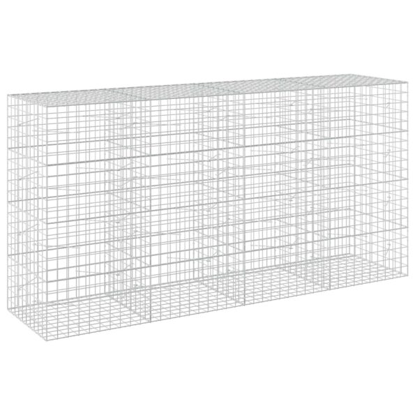 vidaXL Gabión s drôtom 5 mm a sieťou 10x10 cm 400x100x200 cm – Obrázok 2