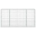 vidaXL Gabión s drôtom 5 mm a sieťou 10x10 cm 400x100x200 cm – Obrázok 3
