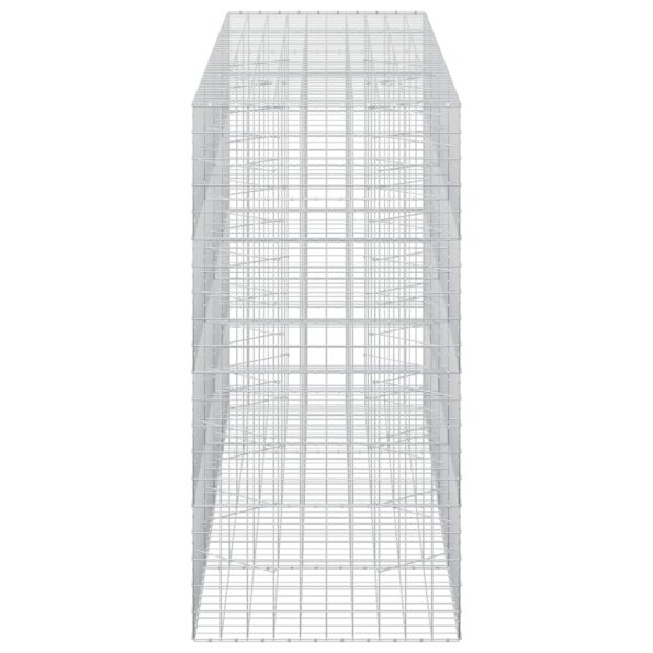 vidaXL Gabión s drôtom 5 mm a sieťou 10x10 cm 400x100x200 cm – Obrázok 4