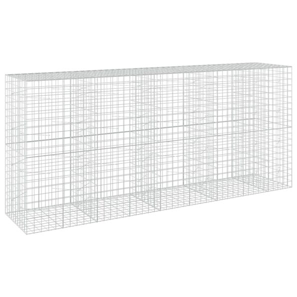 vidaXL Gabión s drôtom 5 mm a sieťou 10x10 cm 450x100x200 cm – Obrázok 2