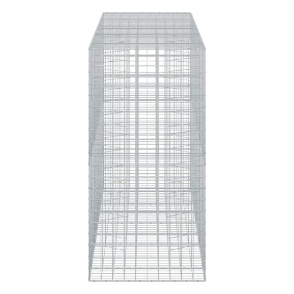 vidaXL Gabión s drôtom 5 mm a sieťou 10x10 cm 450x100x200 cm – Obrázok 4