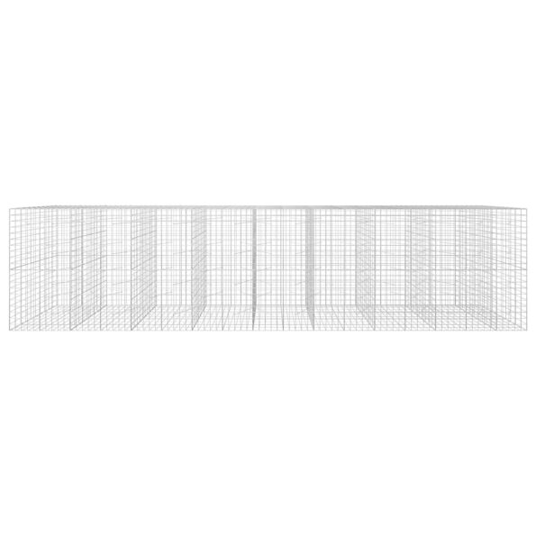 vidaXL Gabión s drôtom 5 mm a sieťou 10x10 cm 850x100x200 cm – Obrázok 3