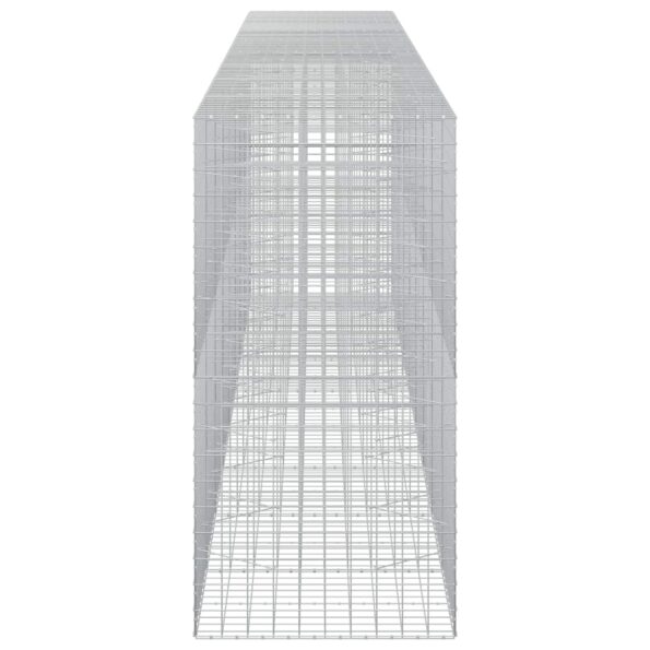 vidaXL Gabión s drôtom 5 mm a sieťou 10x10 cm 850x100x200 cm – Obrázok 4