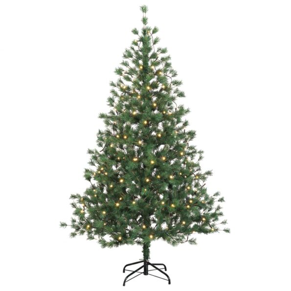 vidaXL Umelý Sklápací Vianočný Stromček 150 cm 150 LED Teplá biela – Obrázok 4