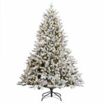 vidaXL Umelý Sklápací Vianočný Stromček 150 cm 150 LED Teplá biela – Obrázok 4