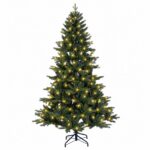 vidaXL Umelý Sklápací Vianočný Stromček 120 cm 150 LED Teplá biela – Obrázok 4
