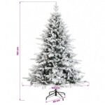 vidaXL Umelý Sklápací Vianočný Stromček 150 cm 150 LED Teplá biela – Obrázok 10