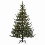 vidaXL Umelý Sklápací Vianočný Stromček 120 cm 150 LED Teplá biela – Obrázok 4