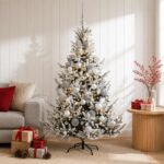 vidaXL Umelý vianočný stromček s vianočnými guľami 120 cm 150 LED