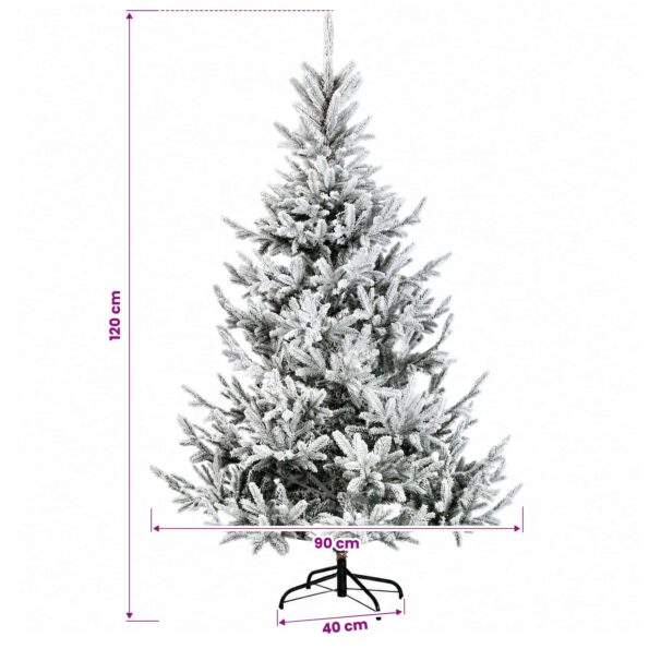vidaXL Umelý vianočný stromček s vianočnými guľami 120 cm 150 LED – Obrázok 11