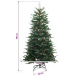 vidaXL Umelý Sklápací Vianočný Stromček 150 cm 150 LED Teplá biela – Obrázok 11
