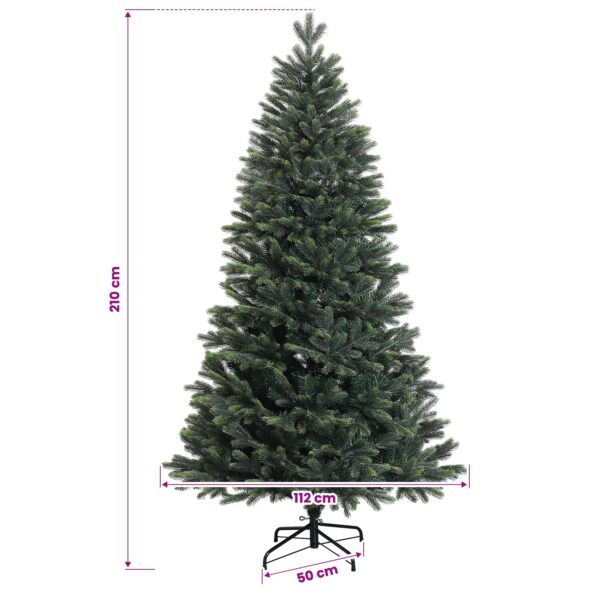 vidaXL Umelý Sklápací Vianočný Stromček 210 cm 300 LED Teplá biela – Obrázok 10