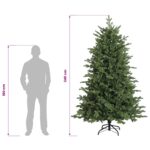 vidaXL Umelý Sklápací Vianočný Stromček 240 cm 300 LED Teplá biela – Obrázok 11