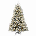 vidaXL Umelý Sklápací Vianočný Stromček 210 cm 300 LED Teplá biela – Obrázok 4
