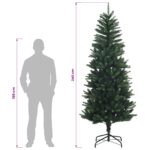 vidaXL Umelý Sklápací Vianočný Stromček 240 cm 300 LED Teplá biela – Obrázok 11
