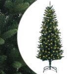 vidaXL Umelý Sklápací Vianočný Stromček 240 cm 300 LED Teplá biela – Obrázok 2