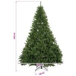 vidaXL Umelý vianočný stromček svetlozelený s vianočnými guľami 240 cm – Obrázok 11