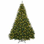 vidaXL Umelý Sklápací Vianočný Stromček 300 cm 600 LED Teplá biela – Obrázok 4