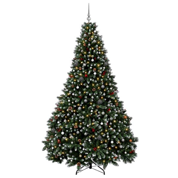 vidaXL Umelý vianočný stromček zelený s ozdobami 300 cm 600 LED – Obrázok 4