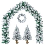 vidaXL Mini vianočný stromček 45 cm PVC Biela – Obrázok 2