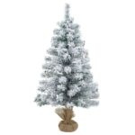 vidaXL Mini vianočný stromček 45 cm PVC Biela – Obrázok 3