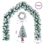 vidaXL Mini vianočný stromček 45 cm PVC Biela – Obrázok 7