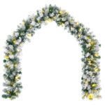 vidaXL Mini vianočný stromček 45 cm 100 LED Teplá biela PVC Biela – Obrázok 6
