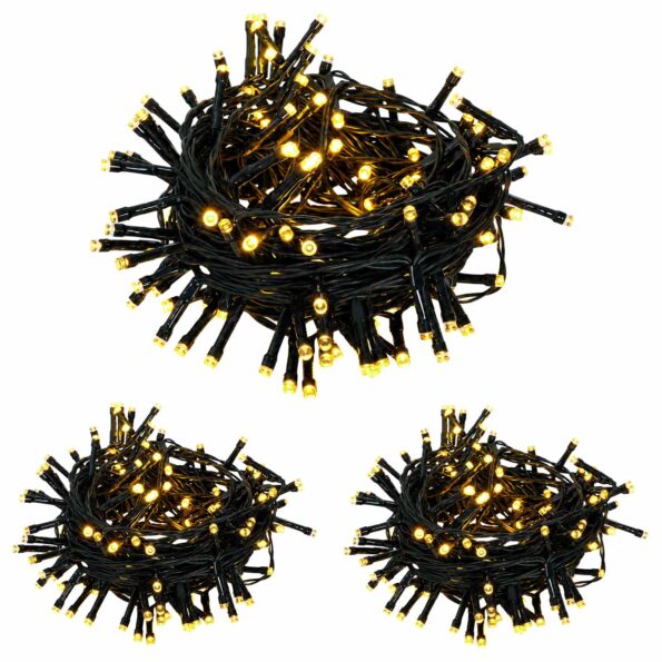 vidaXL Mini vianočný stromček 45 cm 100 LED Teplá biela PVC Biela – Obrázok 7