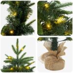 vidaXL Súprava mini vianočných stromčekov 45 cm 125 LED Teplá biela – Obrázok 8