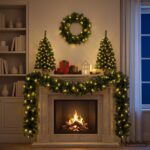 vidaXL Súprava mini vianočných stromčekov 60 cm 125 LED Teplá biela
