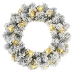 vidaXL Mini vianočný stromček 60 cm 100 LED Teplá biela PVC Biela – Obrázok 5