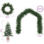 vidaXL Súprava mini vianočných stromčekov 60 cm PVC a PE Zelená – Obrázok 7