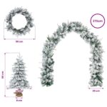 vidaXL Mini vianočný stromček 60 cm PVC a PE Zelená a biela – Obrázok 7